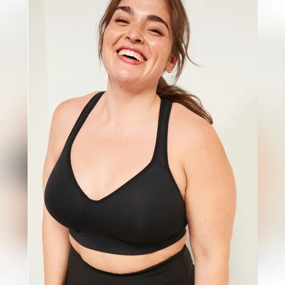 Old Navy 4x Black Sports Bra - Picture 2 of 7